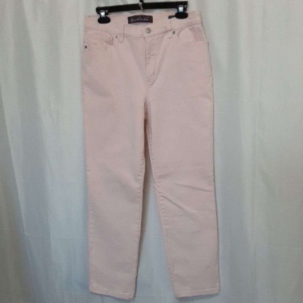 Gloria Vanderbilt Pale Pink Straight-Leg Jeans